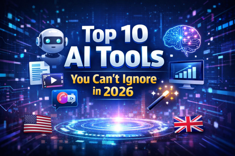 “Top 10 AI Tools You Can’t Ignore in 2026”