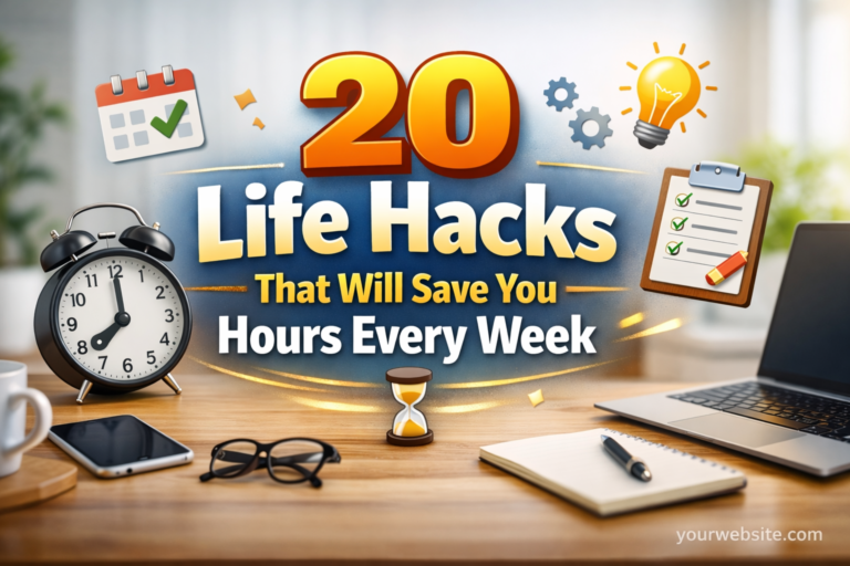 20 Life Hacks That Will Save You Hours Every Week